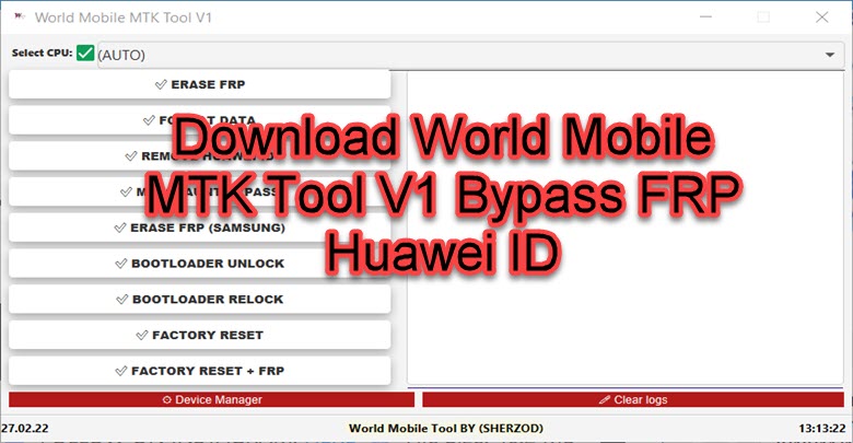 World Mobile MTK Tool V1