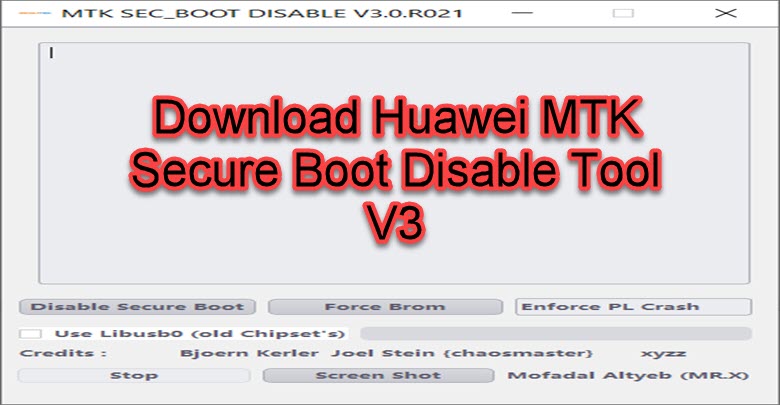 MTK Secure Boot Disable Tool V3