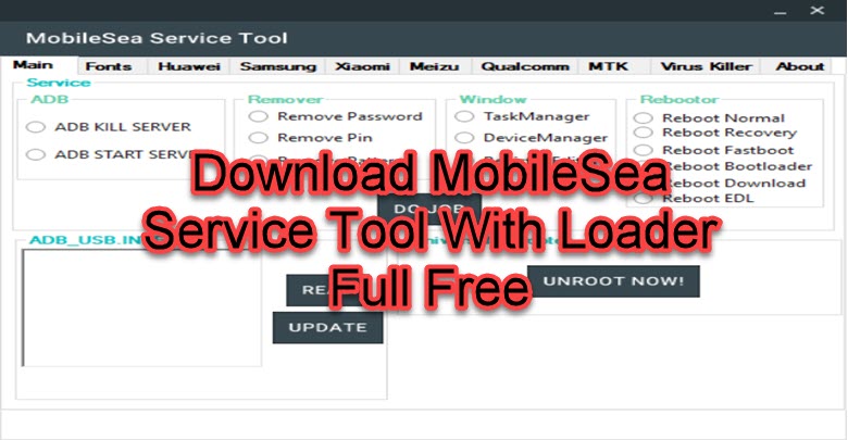 MobileSea Service Tool